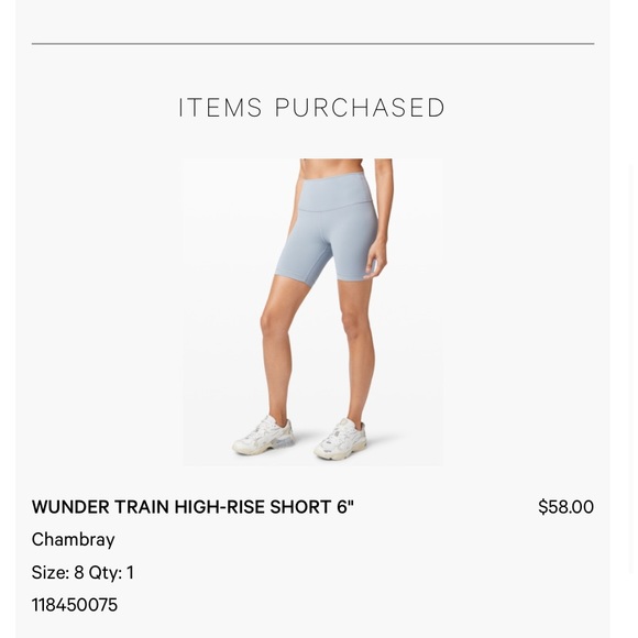 lululemon athletica Pants - lululemon wunder train biker shorts 8 cham…